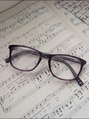 Purple Gradient Rectangular Eyeglasses Foster Grant